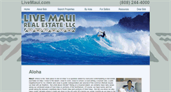 Desktop Screenshot of livemaui.com